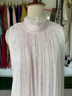 Baby Light Pink Crushed Chiffon Dress