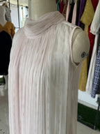 Baby Light Pink Crushed Chiffon Dress