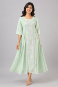 Pista Gul Chanderi Dress