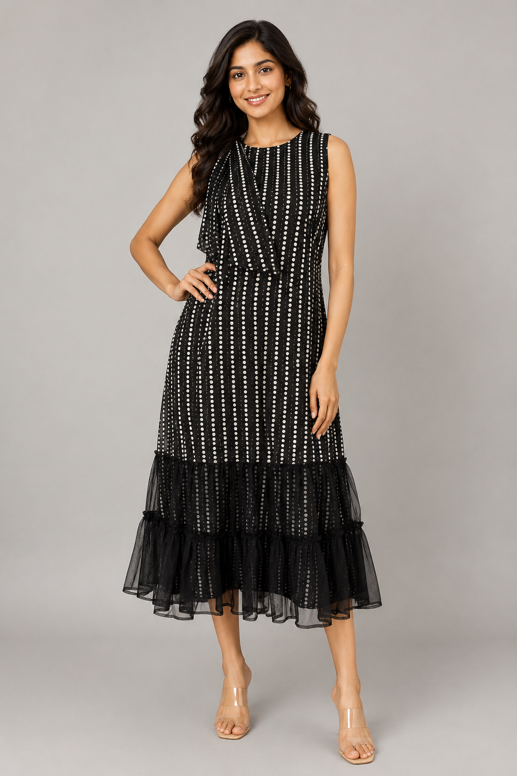 Nisha Polka Grace Dress