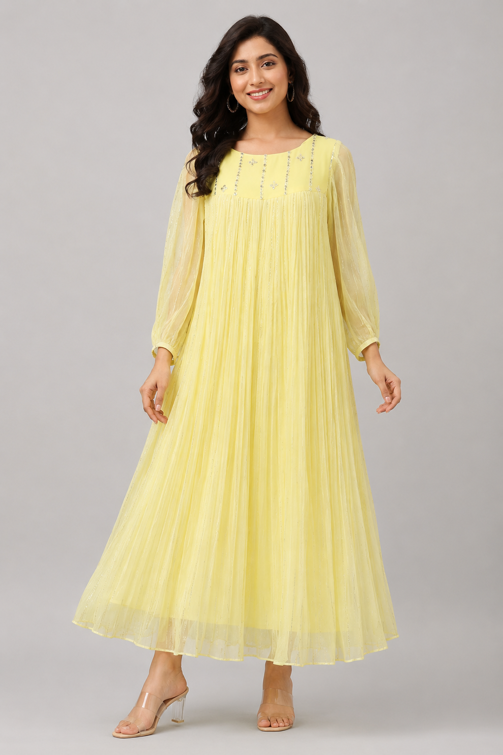 Aarini Lemon Grace Maxi Dress