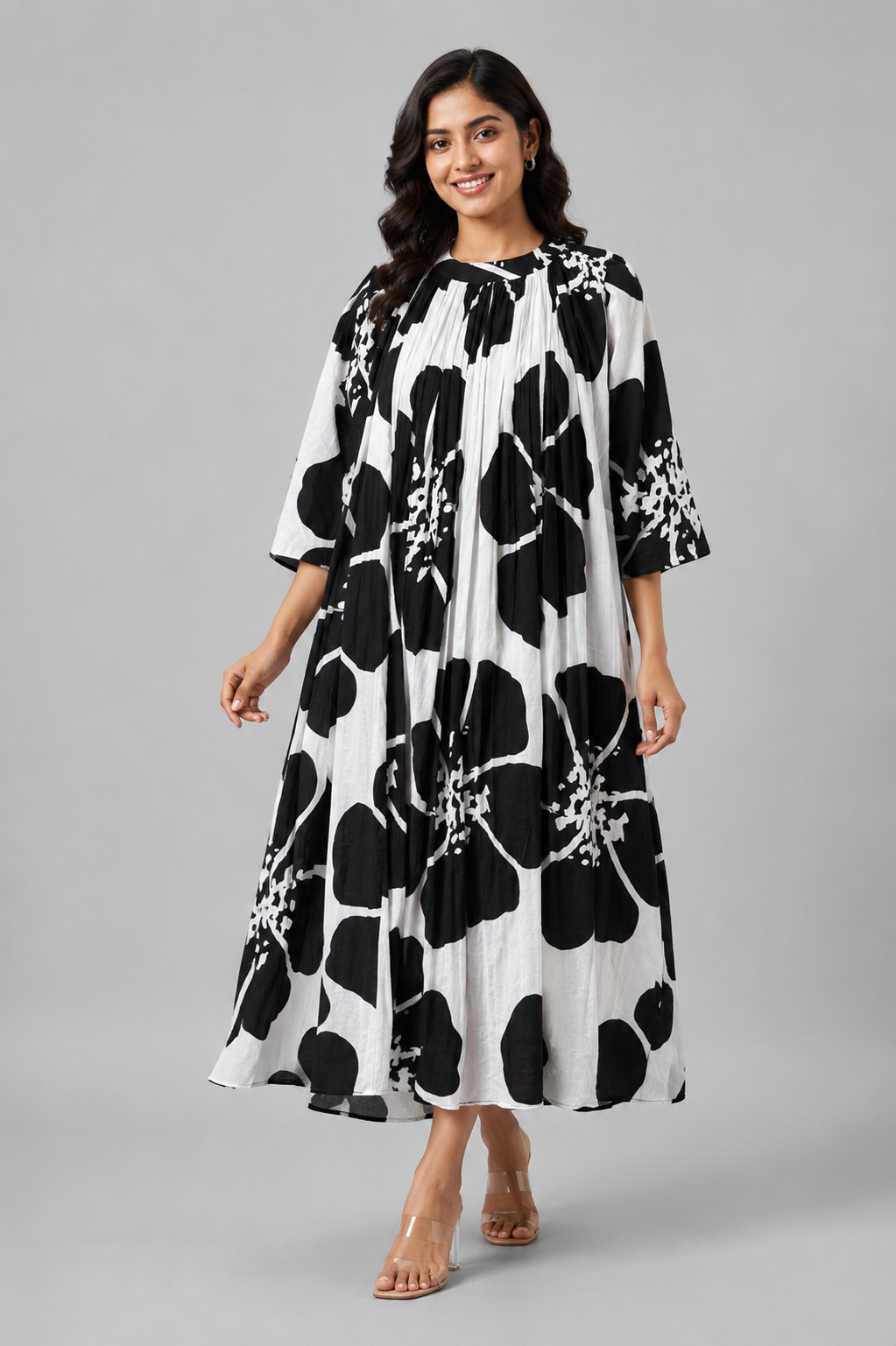 Shweta Bloom Cotton Maxi Dress