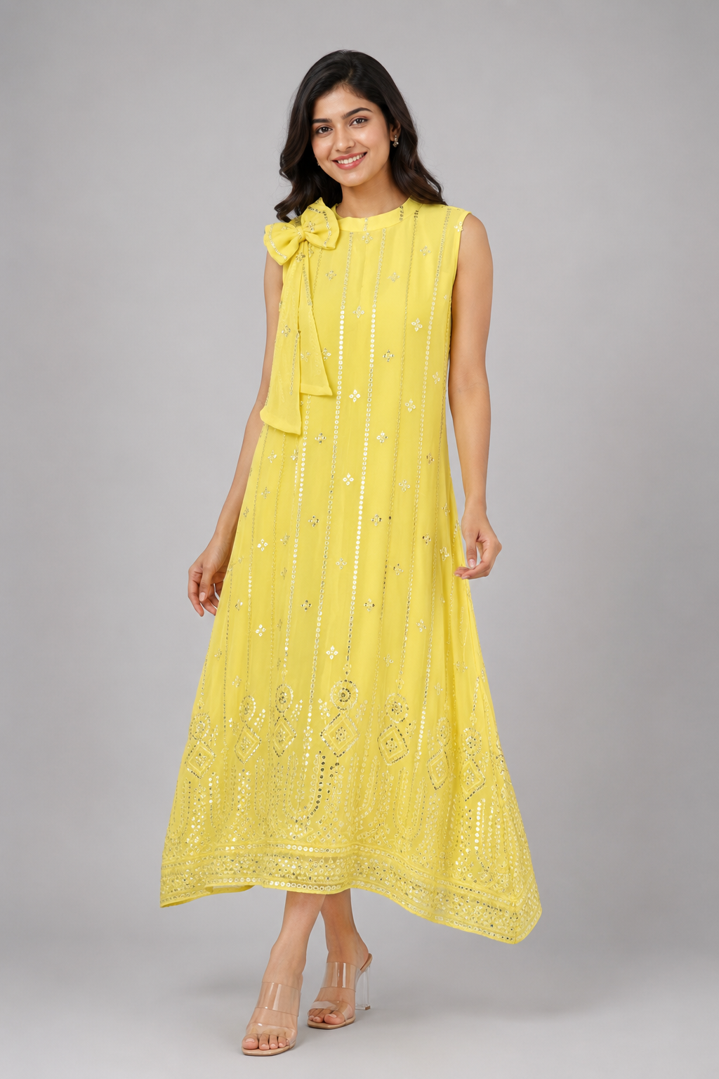 Sunheri Noor Georgette Maxi Dress