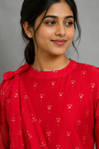 Ruby Charm Chanderi Dress