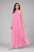 Gulabi Noor Crushed Georgette Dress