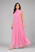Gulabi Noor Crushed Georgette Dress