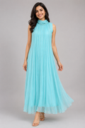 Neel Tara Aqua Maxi Dress
