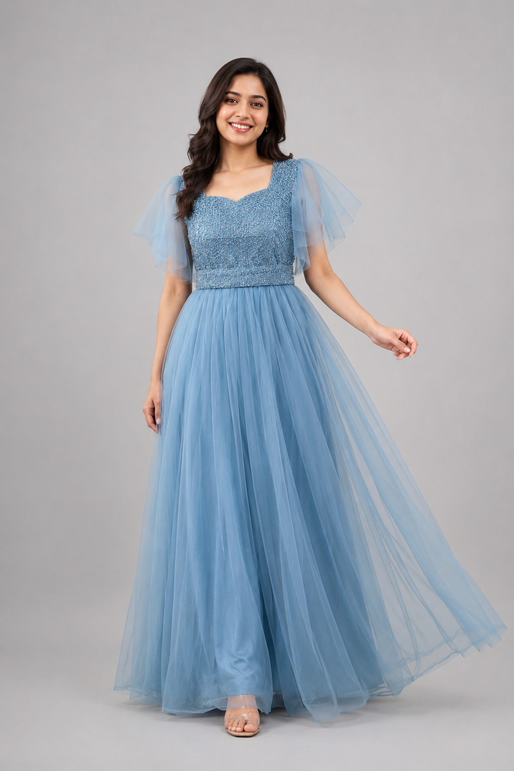 Aarini Sky Blue Party Gown