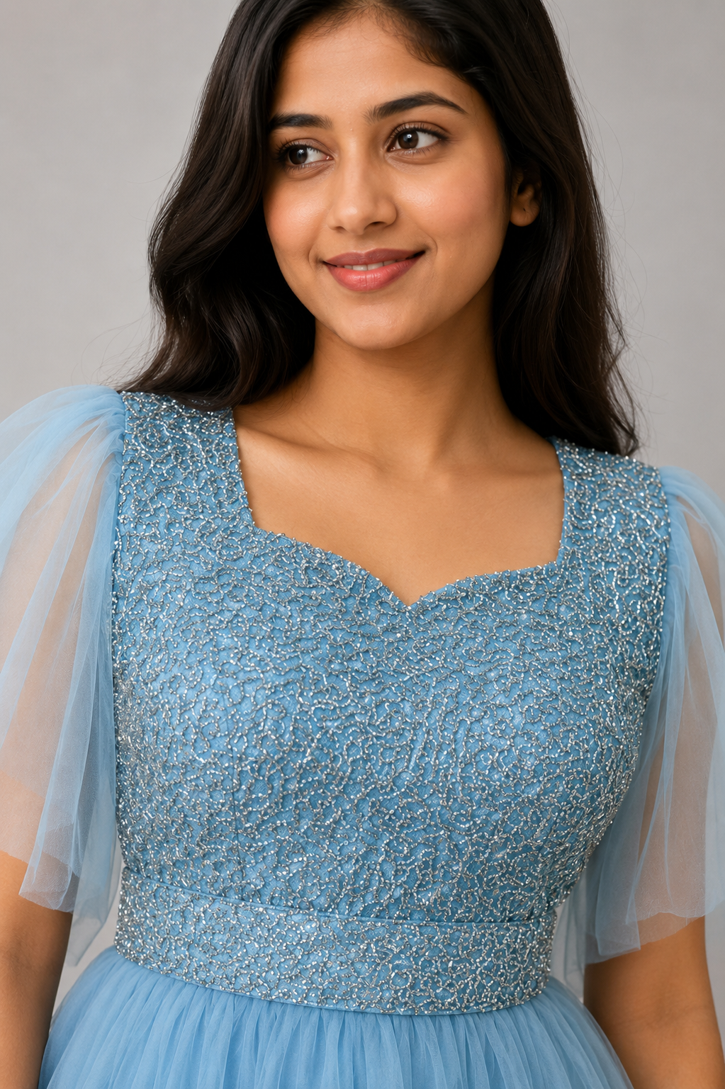 Aarini Sky Blue Party Gown