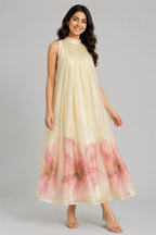 Pushpika Ivory Floral Maxi Dress