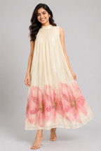 Pushpika Ivory Floral Maxi Dress