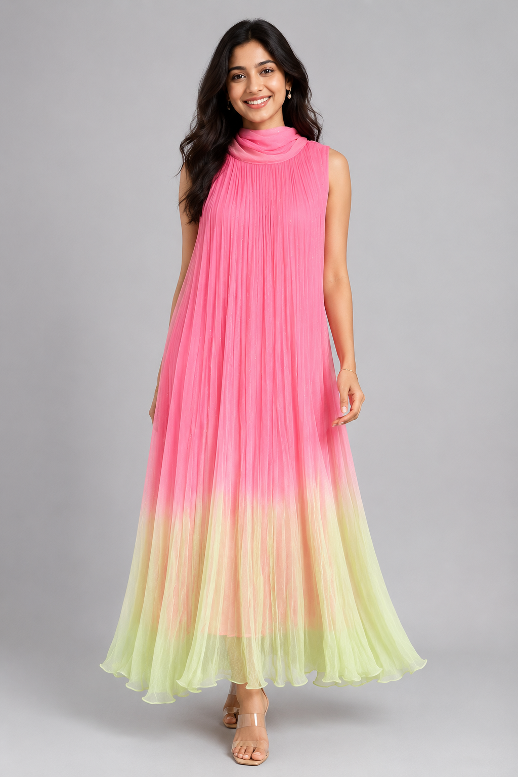 Rangmala Blush Ombre Maxi Dress