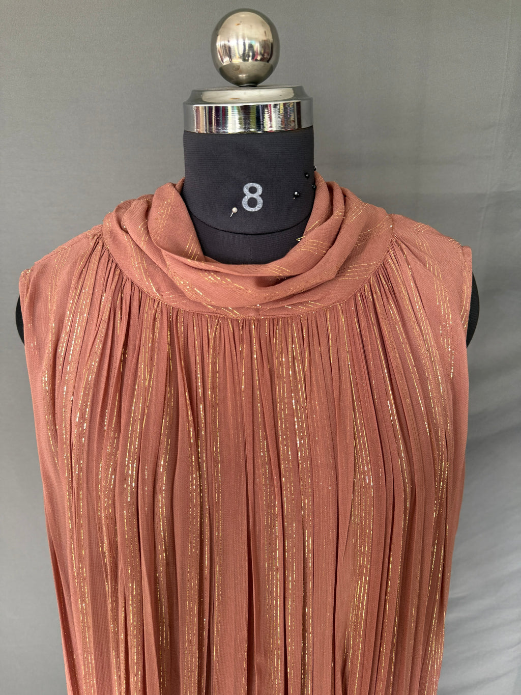 Gulnaar Crush Chiffon Dress