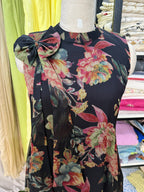 Gulbahar Floral Chiffon Maxi Dress