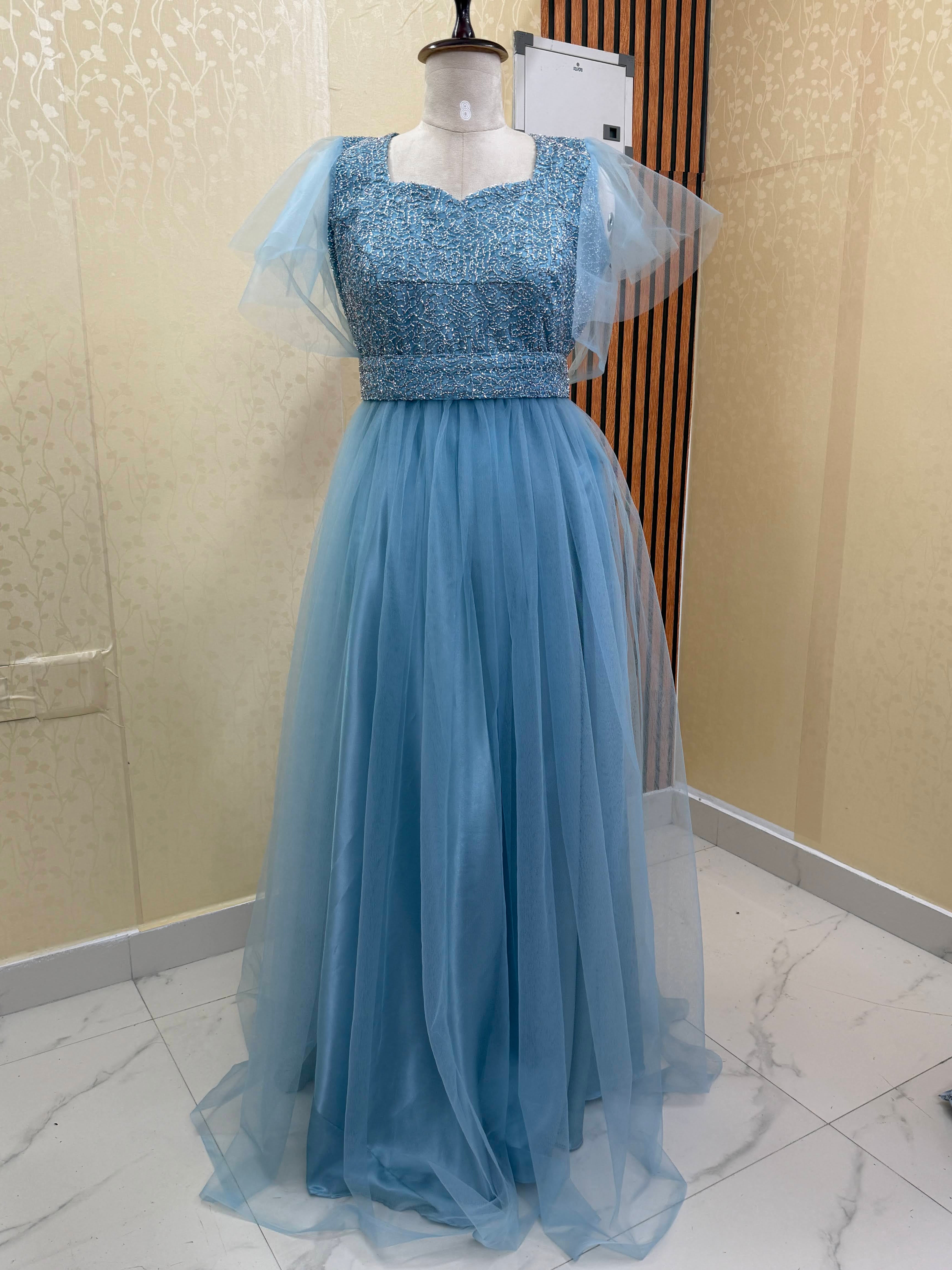 Aarini Sky Blue Party Gown