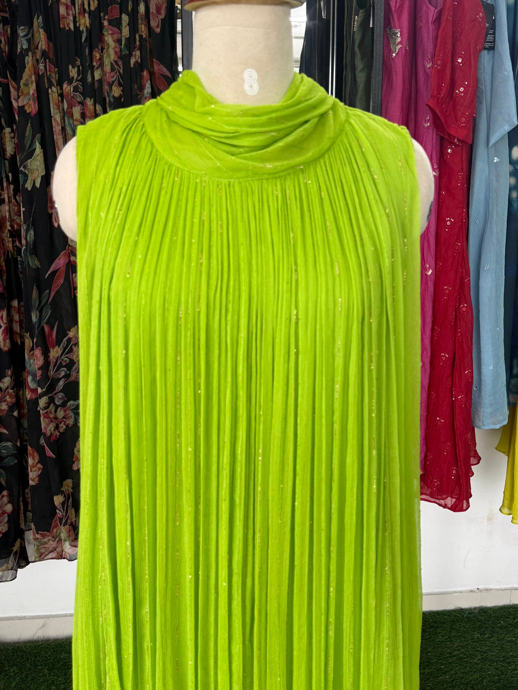 Hari Vanya Lime Maxi Dress